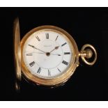 Lloyd Payne & Amiel of Manchester 18ct gold cased full hunter gents pocket watch,