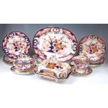 An early 19th century Derby porcelain part dinner service,