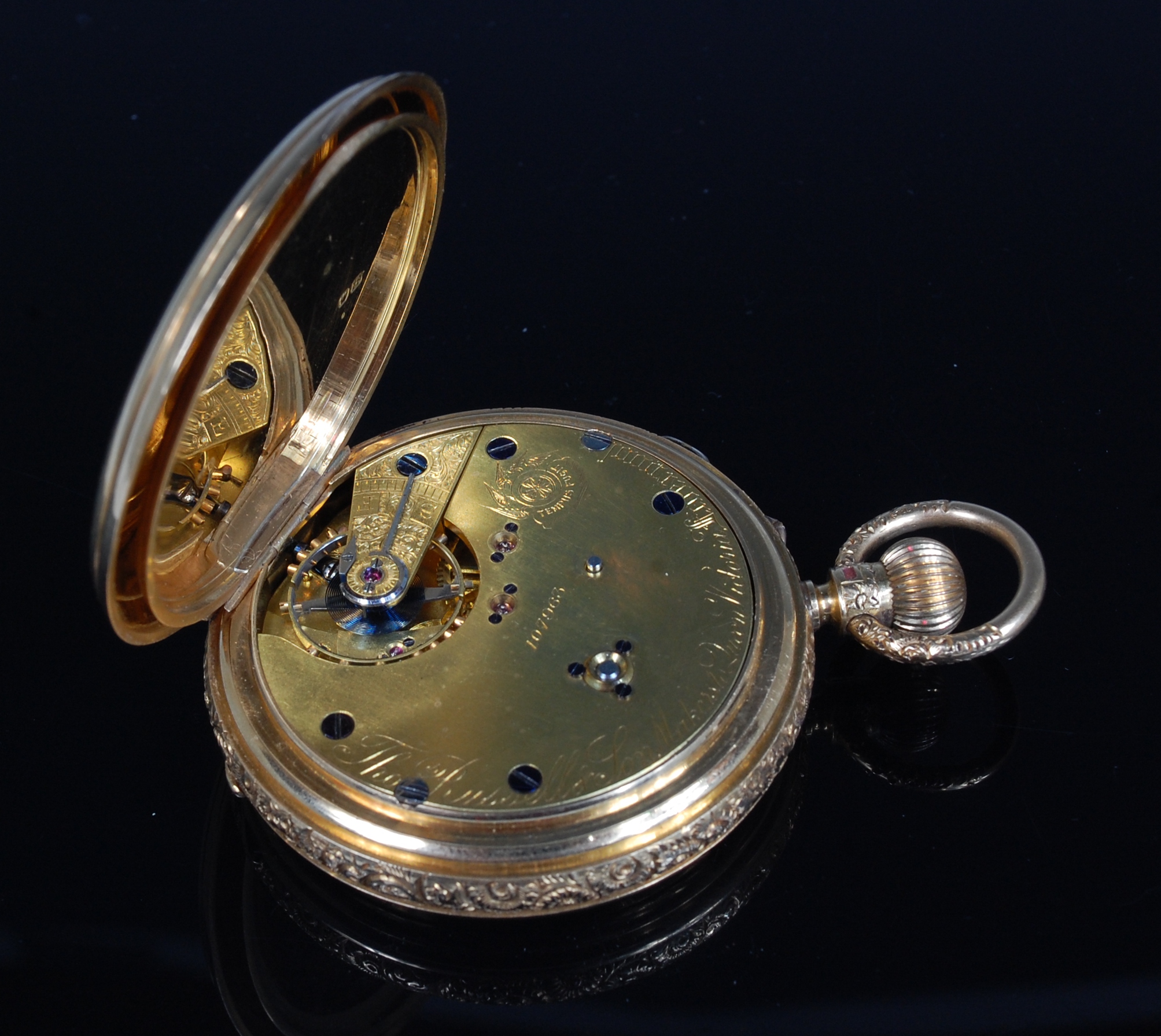 Thomas Russell & Son of Liverpool 18ct gold cased gents full hunter pocket watch, - Image 3 of 3