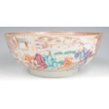 A 19th century Chinese famille rose footed bowl,