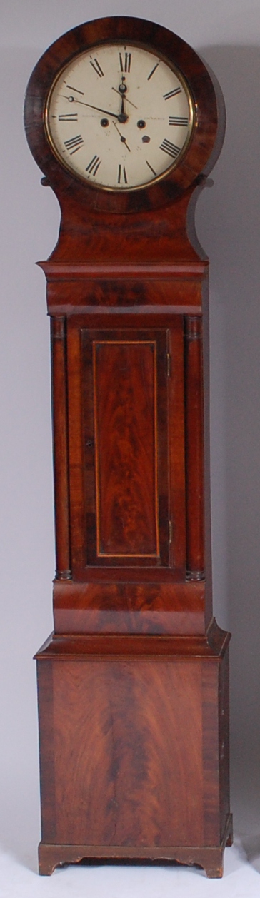 Robertson of Edinburgh circa 1830 mahogany longcase clock,