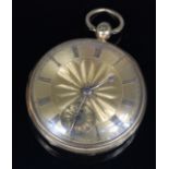 G & W E Etheridge of Norwich 18ct gold cased open faced gents pocket watch,