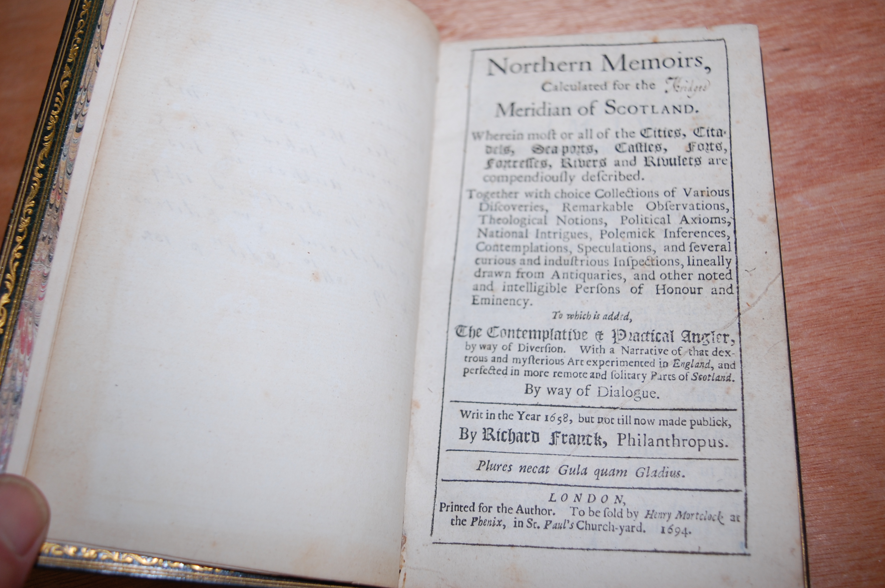 FRANCK Richard (1674-1708), Northern Memoirs, calculated from the Meridian of Scotland... - Image 8 of 9