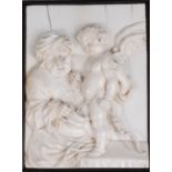 Attributed to Paul Heermann (1673-1732) - Cupid pissing, ivory relief carving,