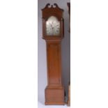 John Rowlands of Berwick early 19th century oak longcase clock,