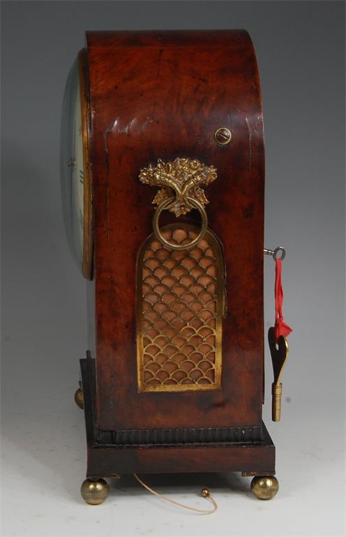 A Thwaites & Reed of London Regency mahogany and brass inlaid bracket clock, - Image 2 of 4
