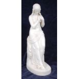 A Copeland Art Union of London Parian figurine 'Innocence', stamped to the plinth, h.
