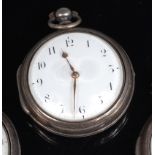 Thomas Gostling of Diss silver pair cased gents pocket watch,