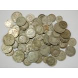 Great Britain, mixed lot of Edward VII, George V and George VI silver coins to include; half crowns,