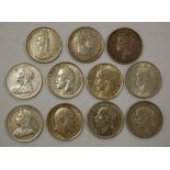 Great Britain, two George III and later silver shillings to include; 1820 George III,