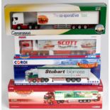Corgi and Cararama 1/50th scale Road Transport Group, 4 boxed examples, all as issued,