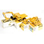 NZG and Gescha 1/50th scale Caterpillar construction diecast group,