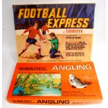Subbuteo Angling Boxed Set, in-complete with 2 rods missing,