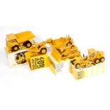 NZG and Gescha 1/50th scale Caterpillar Construction diecast group, 4 boxed examples, to include No.