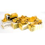 NZG 1/50th scale Caterpillar Construction diecast group, 4 boxed examples to include No.
