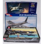 1/72nd scale plastic aircraft kit group, 5 boxed un-made examples by AMT, Monogram and AM Tech,