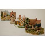 Four various Lilliput Lane models to include Harbour Life, Counting House Corner, Kerry Lodge,