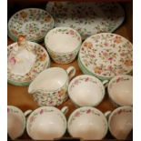 A Mintons part tea service in the Hadden Hall pattern;