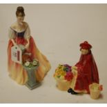 Four various Royal Doulton figures to include Alexandra HN3286, Bonnie Lassie, Ascot HN2356,