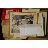 A box of miscellaneous items to include WWII military second war revision 1941 map of England