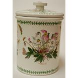 A large Portmeirion Botanic Garden bread crock and cover