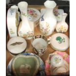 A small collection of miscellaneous china to include a 19th century Crown Derby teacup,