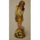 A Royal Worcester figure of Spring modelled by F Doughty numbered 3012 puce mark