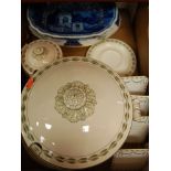 An early 20th century Copeland part dinner service to include tureen and cover,