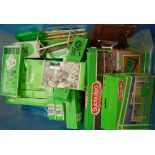 A box of assorted Subbuteo items to include teams,