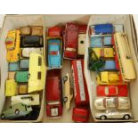 A collection of loose and playworn diecast toy vehicles to include Corgi Buick Riviera,