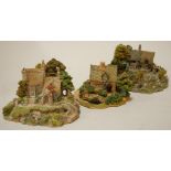 Three various Lilliput Lane models to include Convent in the Woods, Quack End, and Stockleback Mill,