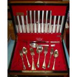 An James Ryals of Sheffield canteen of silver plated cutlery