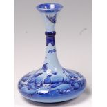 A modern Moorcroft pottery bottle vase, in the Florian Yacht pattern,