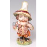 A 19th century Bloor Derby porcelain figure of a Mansion House Dwarf,