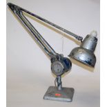 An Avnel Fingerlight industrial anglepoise lamp