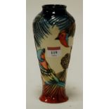 A modern Moorcroft vase in the Ingleswood pattern designed by Philip Gibson,