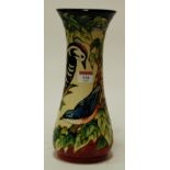 A modern Moorcroft vase of tapered inverted cylindrical form in Inglewood pattern designed by