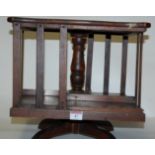 An Edwardian mahogany four division table-top revolving book stand