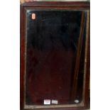 A circa 1800 walnut framed mirror (with losses)