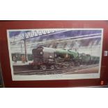 Assorted railway pictures and prints to include;