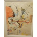 Roger Calton - Nightmare, ink and wash, signed and titled lower right, 34.5 x 24.