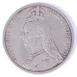 Great Britain, 1890 crown, Victorian 'jubilee head', rev.