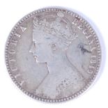 Great Britain, 1849 florin, Queen Victoria godless type, rev.