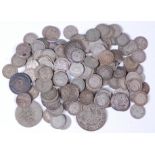 Great Britain, mixed lot of George III and later silver coins to include; shillings, sixpences,