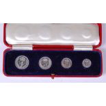 Great Britain, 1946 maundy money 4-coin set, George VI, rev.