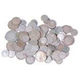 Great Britain, mixed lot of Victorian and later silver coins to include; half crowns,