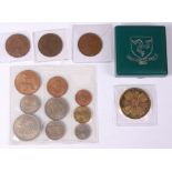Great Britain, mixed lot to include; 1950, 1951 and 1953 pennies, 1953 9-coin set,