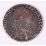 Great Britain, 1787 shilling, George III laureate and draped bust, rev.