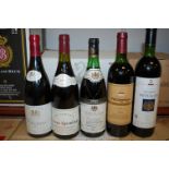 Assorted red wines to include; Crozes-Hermitage 1992, Chenas 2006,