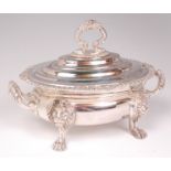 A 19th century Old Sheffield plate sauce tureen and cover,
